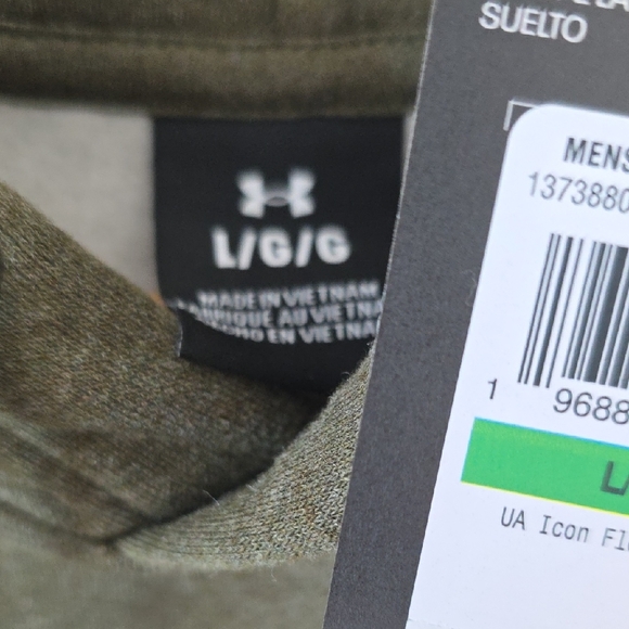 Under Armour Men's Olive Hoodie New - Picture 3 of 9